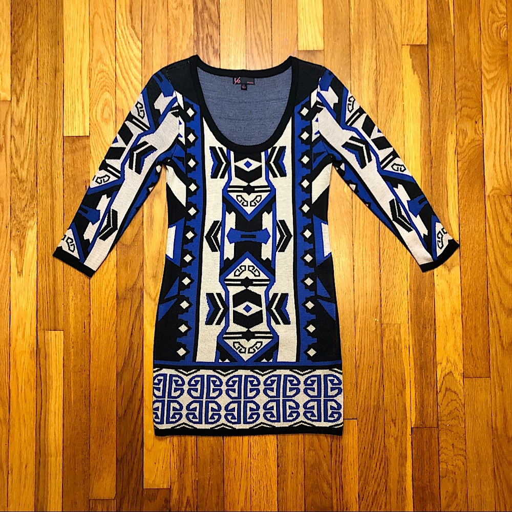Long Sleeve Sweater Mini Dress